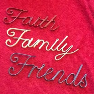 Faith Family Friends wall decor